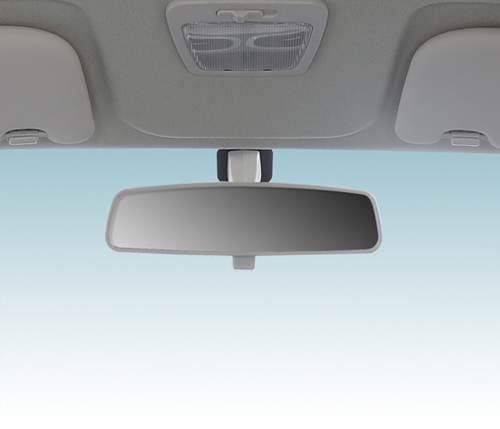 Reading light and glarefree mirror