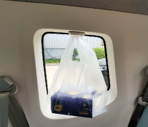 Hooks on rear side windows