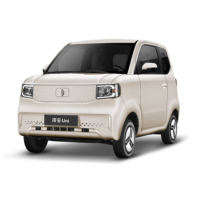 Lingbox micro electric vehicles parked at a fleet charging depot